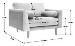 Habitat Jacob Fabric Cuddle Chair - Emerald Green -Home Sales Store 2910105 R E001