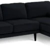 Habitat Jacob Velvet Right Hand Corner Sofa - Black -Home Sales Store 2910260 R Z001A