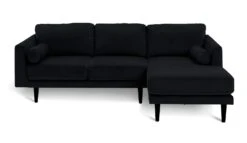 Habitat Jacob Velvet Right Hand Corner Sofa - Black -Home Sales Store 2910260 R Z002A