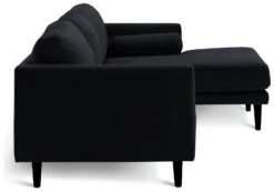 Habitat Jacob Velvet Right Hand Corner Sofa - Black -Home Sales Store 2910260 R Z004A