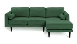 Habitat Jacob Velvet Right Hand Corner Sofa - Emerald Green -Home Sales Store 2910291 R Z002A