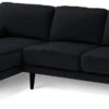Habitat Jacob Velvet Left Hand Corner Sofa - Black -Home Sales Store 2910325 R Z001A