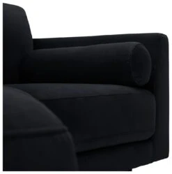 Habitat Jacob Velvet Left Hand Corner Sofa - Black 15 Habitat Jacob Velvet Left Hand Corner Sofa - Black -Home Sales Store 2910325 R Z010A