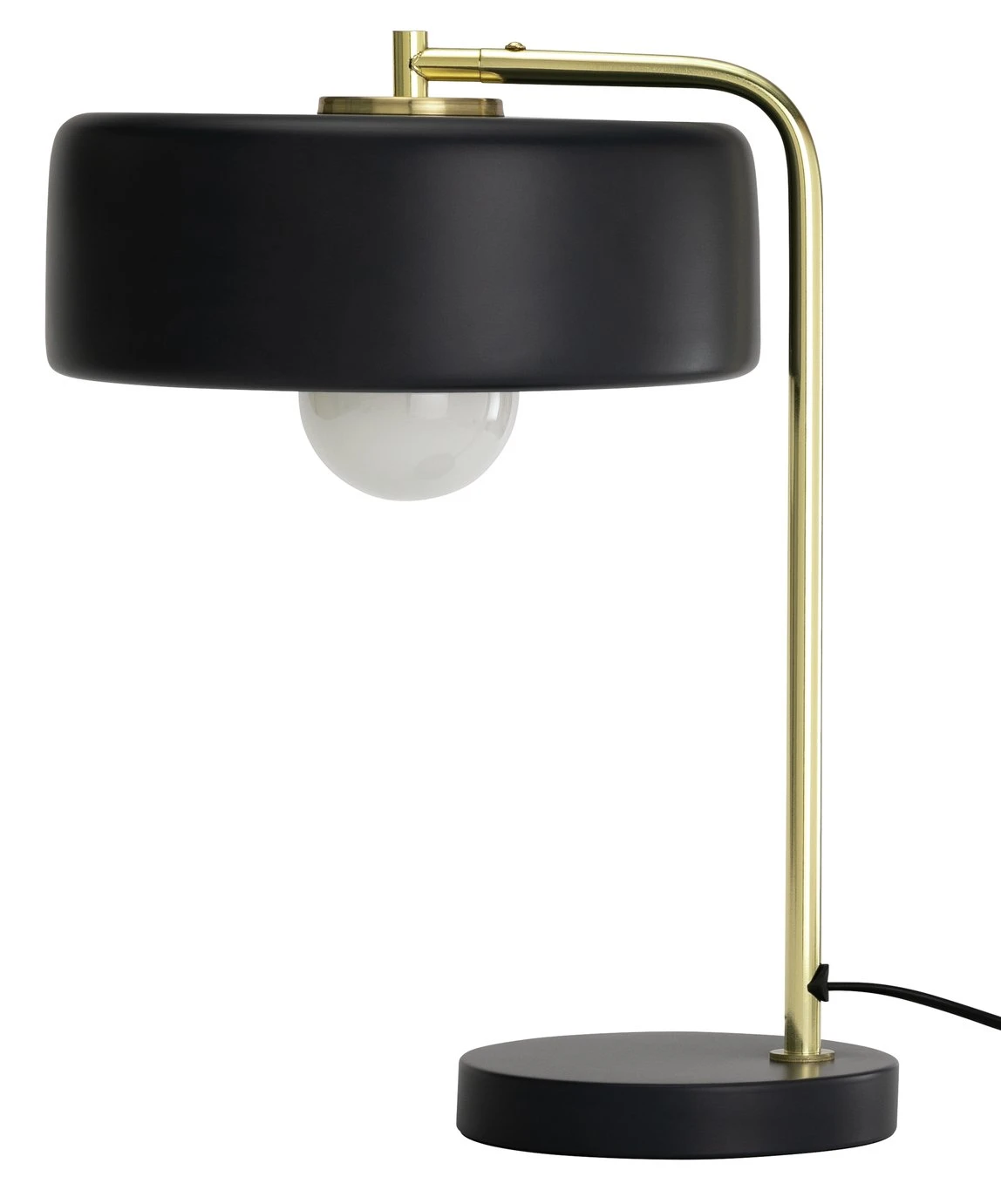 Habitat Minah Iron LED Table Lamp - Black & Brass 4 Habitat Minah Iron LED Table Lamp - Black & Brass - Image 2