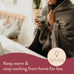 Dreamland Snuggle Up Heated Grey Throw - Large -Home Sales Store 2990606 R Z010A