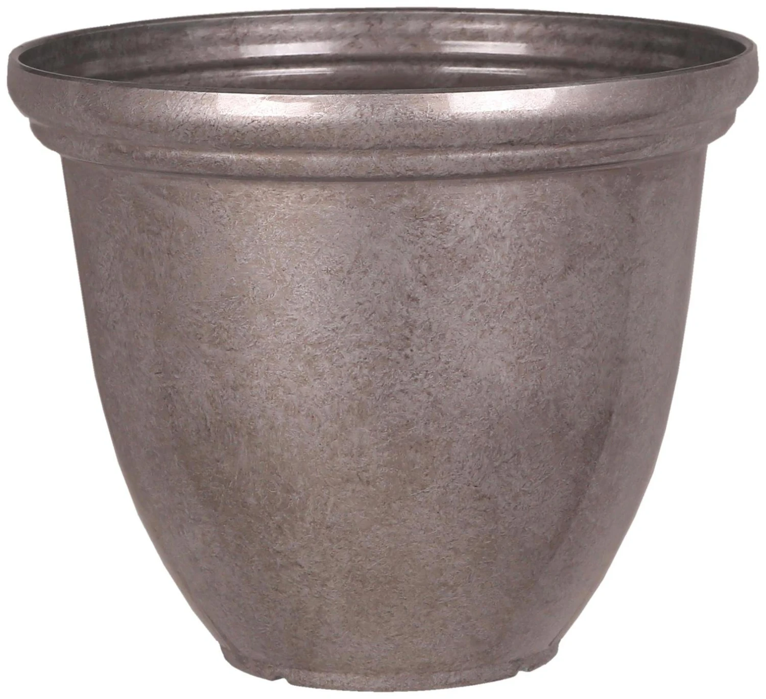 Terrastyle 45cm Plastic Metalic Silver Planter 3 Terrastyle 45cm Plastic Metalic Silver Planter