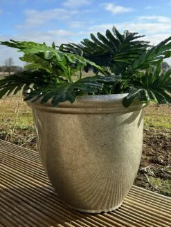 Terrastyle 45cm Plastic Metalic Silver Planter 9 Terrastyle 45cm Plastic Metalic Silver Planter -Home Sales Store 2992336 R Z003A