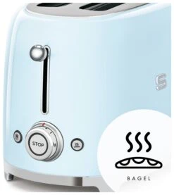 Smeg TSF02PBUK 50's Style Retro 4 Slice Toaster - Blue -Home Sales Store 3033270 R Z007A
