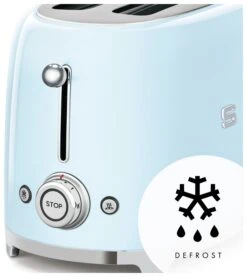 Smeg TSF02PBUK 50's Style Retro 4 Slice Toaster - Blue -Home Sales Store 3033270 R Z009A