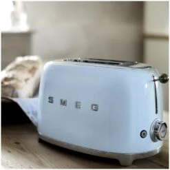 Smeg TSF01PBUK 50's Style Retro 2 Slice Toaster - Blue -Home Sales Store 3033373 R Z006A