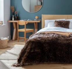 Habitat Faux Fur Throw - Brown - 125x150cm -Home Sales Store 3035591 R Z001C