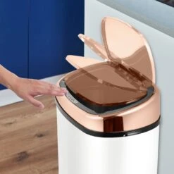 Tower 58 Litre Sensor Bin - Rose Gold And White -Home Sales Store 3037166 R Z003A