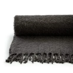 Habitat Faux Mohair Throw - Charcoal - 125X150cm -Home Sales Store 3037238 R Z002A