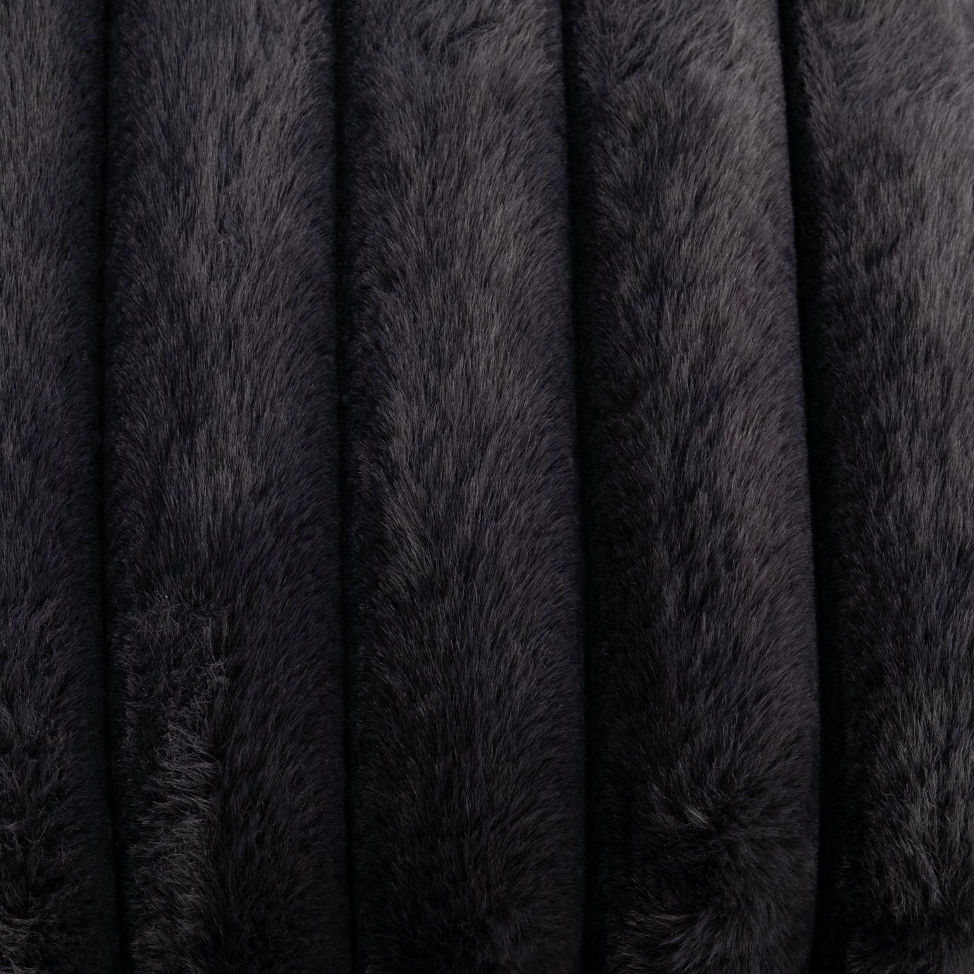 Habitat Ribbed Faux Fur Cushion - Charcoal - 50X50cm 5 Habitat Ribbed Faux Fur Cushion - Charcoal - 50X50cm - Image 3