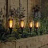 Garden By Sainsbury's Solar Dancing Flame Torch - 4 Pack -Home Sales Store 3066113 R Z001A