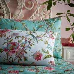 Furn Vintage Chinoiserie Floral Green Bedding Set - Single -Home Sales Store 3066498 R Z003A
