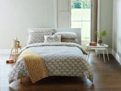 Scion Cotton Snowdrop Flower Grey Bedding Set - Single -Home Sales Store 3069529 R Z002A