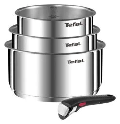 Tefal Ingenio Emotion 4 Piece Stainless Steel Pan Set