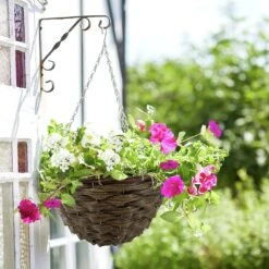 Terrastyle 35cm Rattan Hazel Hanging Basket -Home Sales Store 3085118 R Z005A