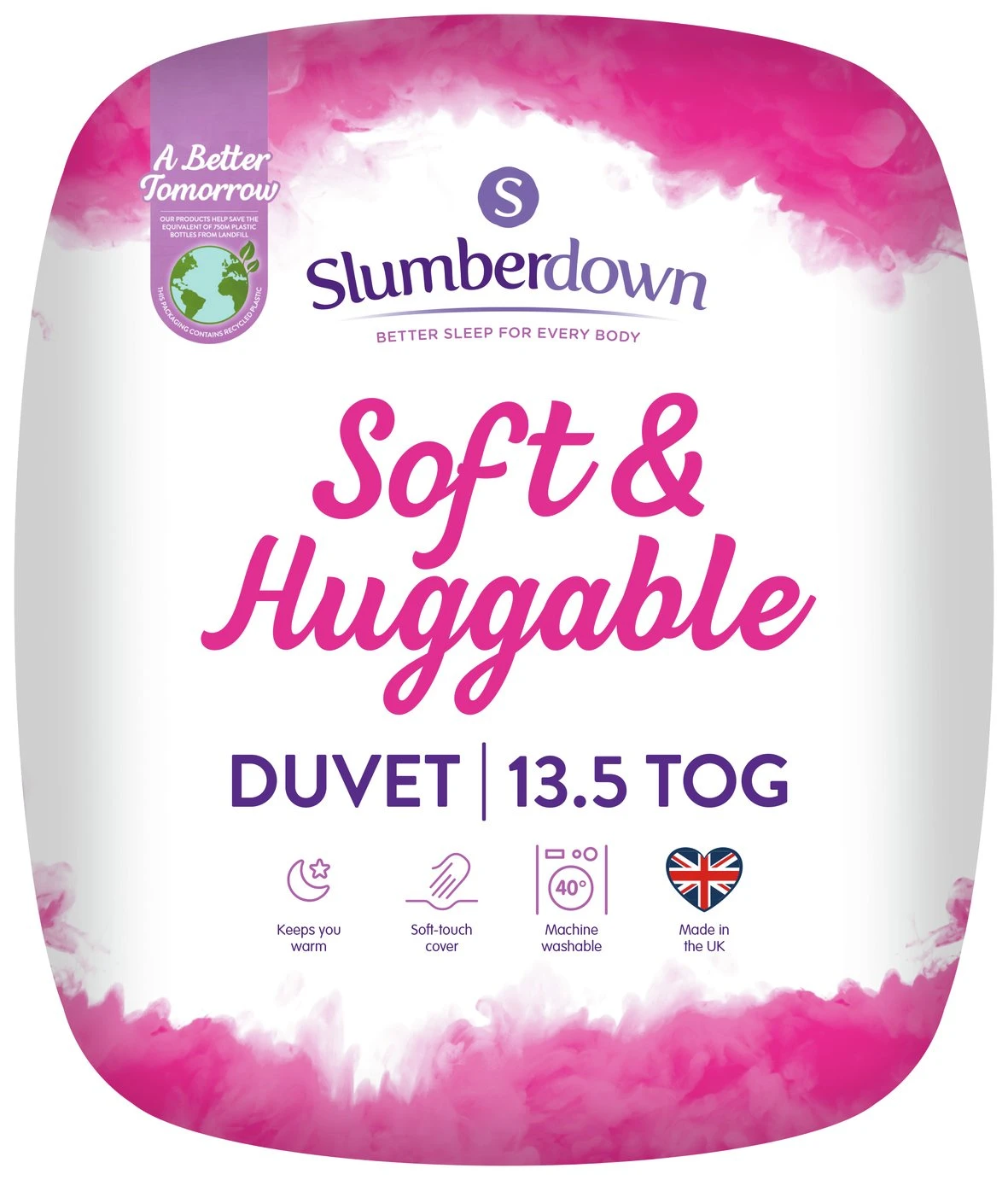 Slumberdown Soft And Huggable 13.5 Tog Duvet - Single 3 Slumberdown Soft And Huggable 13.5 Tog Duvet - Single