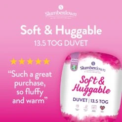 Slumberdown Soft And Huggable 13.5 Tog Duvet - Single 13 Slumberdown Soft And Huggable 13.5 Tog Duvet - Single -Home Sales Store 3102046 R Z002A