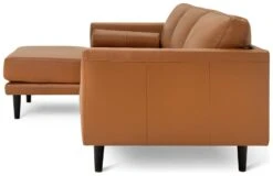 Habitat Jackson Leather Left Corner Chaise Sofa - Tan -Home Sales Store 3102486 R Z004A