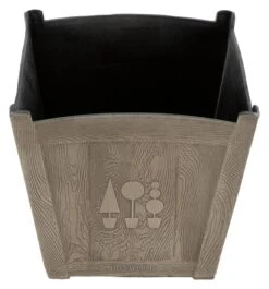 Terrastyle 36cm Plastic Square Brown Boxwood Pot 9 Terrastyle 36cm Plastic Square Brown Boxwood Pot -Home Sales Store 3107412 R Z004A