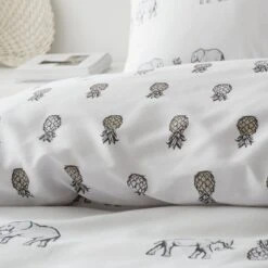 Pineapple Elephant Tembo Natural Bedding Set - King -Home Sales Store 3117983 R Z005A