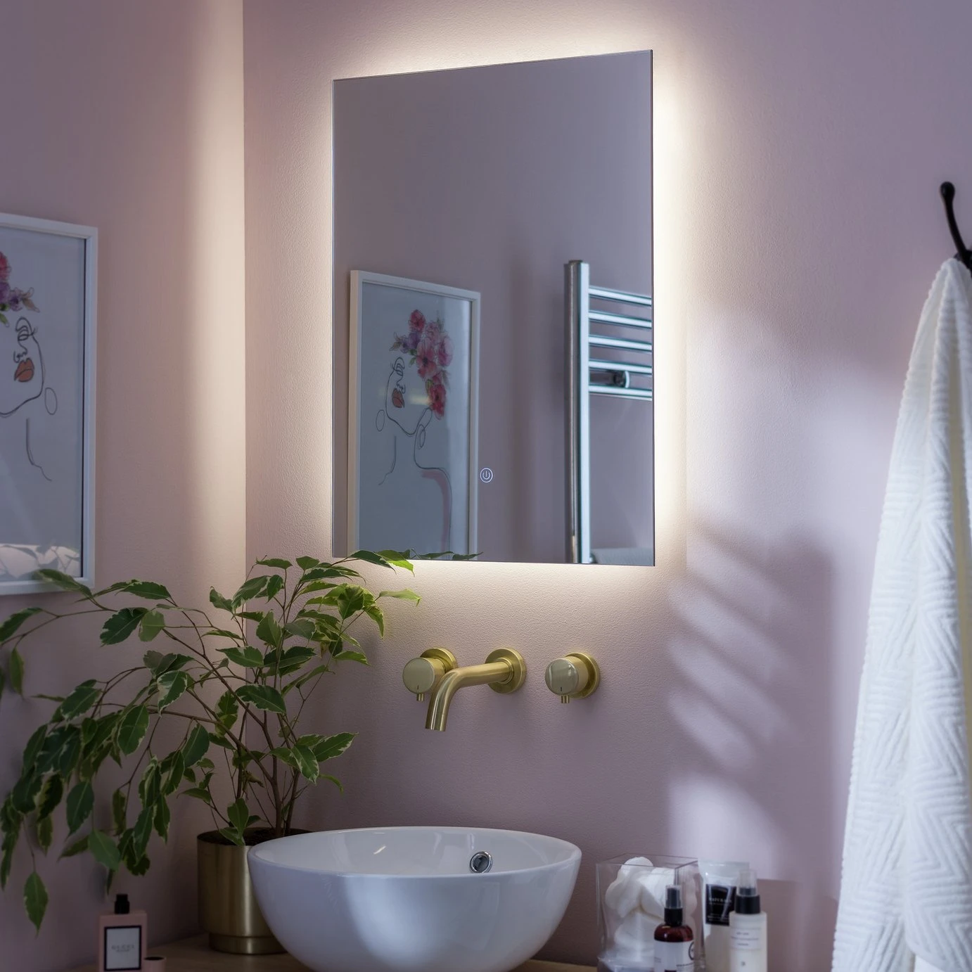 Habitat Haxby LED Bathroom Mirror 4 Habitat Haxby LED Bathroom Mirror - Image 2
