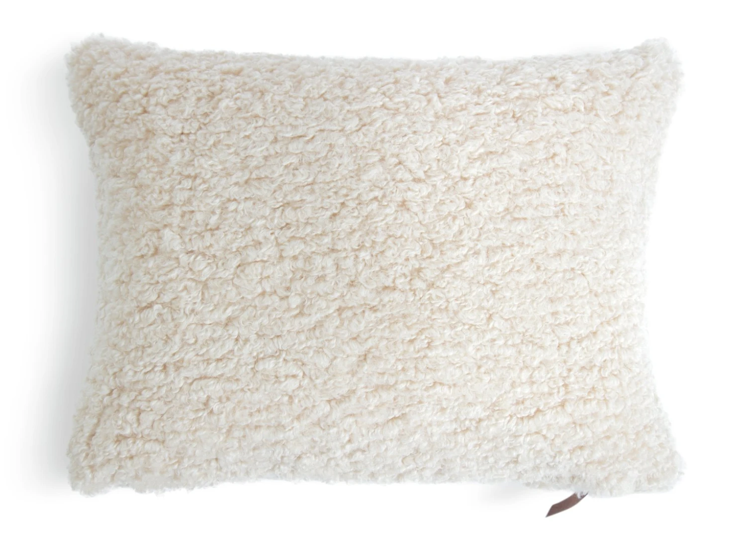 Habitat Faux Shearling Cushion - Oatmeal - 60X40cm 6 Habitat Faux Shearling Cushion - Oatmeal - 60X40cm - Image 4