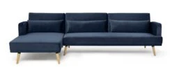 Habitat Andy Left Corner Velvet Clic Clac Sofa Bed - Navy -Home Sales Store 3159491 R Z002A