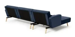 Habitat Andy Left Corner Velvet Clic Clac Sofa Bed - Navy -Home Sales Store 3159491 R Z004A