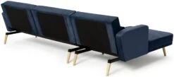 Habitat Andy Left Corner Velvet Clic Clac Sofa Bed - Navy -Home Sales Store 3159491 R Z005A