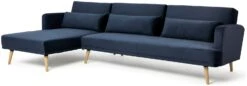 Habitat Andy Left Corner Velvet Clic Clac Sofa Bed - Navy -Home Sales Store 3159491 R Z010A