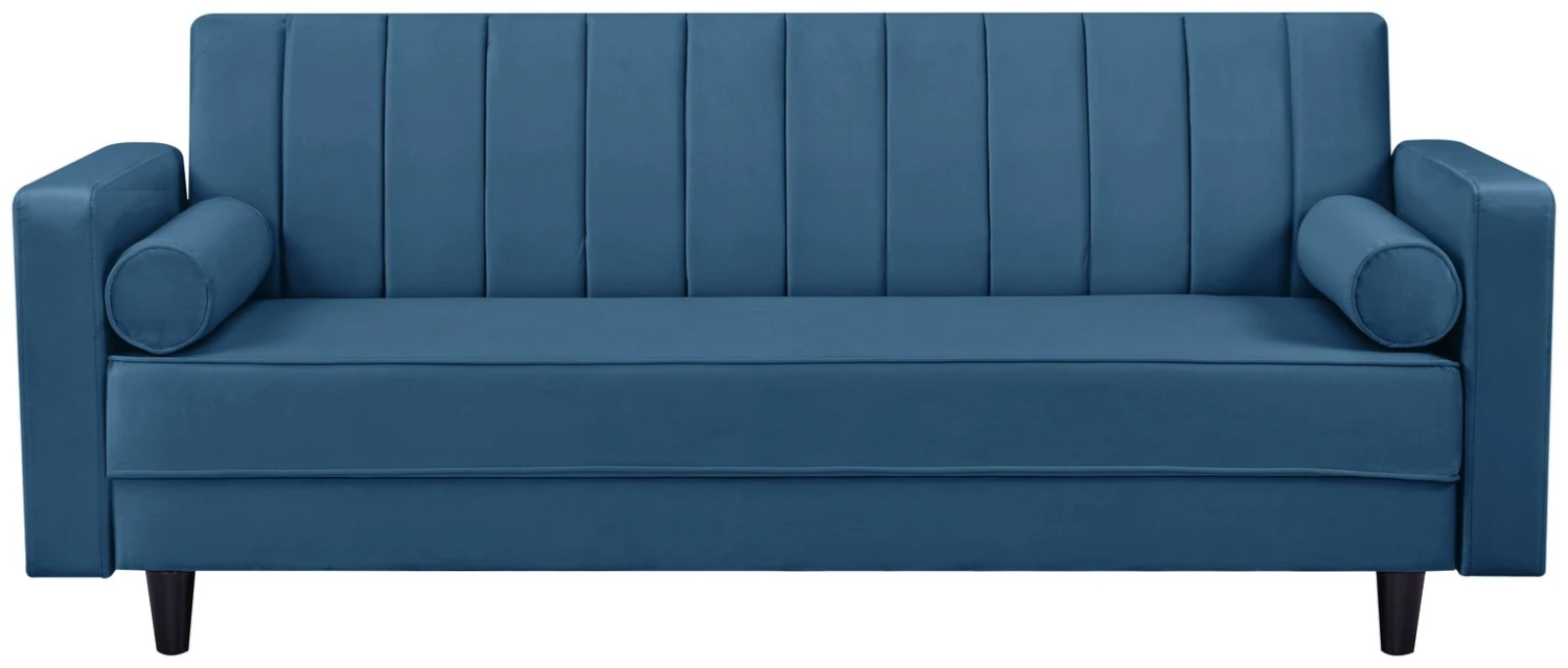 Habitat Preston Clic Clac Velvet Sofa Bed - Navy 3 Habitat Preston Clic Clac Velvet Sofa Bed - Navy