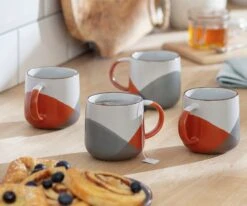Habitat Dipped Speckle Set Of 4 Mugs -Home Sales Store 3268715 R Z001C