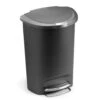 Simplehuman 50 Litre Plastic Semi Round Pedal Bin - Grey 1 Simplehuman 50 Litre Plastic Semi Round Pedal Bin - Grey -Home Sales Store 3295915 R Z001A