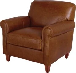 Habitat Kingsley Leather Accent Chair - Tan -Home Sales Store 3328662 R Z002A