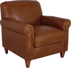 Habitat Kingsley Leather Accent Chair - Tan -Home Sales Store 3328662 R Z004A