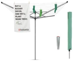 Brabantia 60m Lift-O-Matic Washing Line With Ground Spike -Home Sales Store 3328923 R Z005A