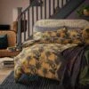 Habitat Palm Floral Print Mustard Bedding Set - Single -Home Sales Store 3344457 R Z001C