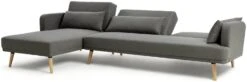 Habitat Andy Left Corner Fabric Clic Clac Sofa Bed - Grey -Home Sales Store 3361928 R Z002A
