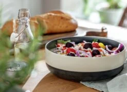 Habitat Artisan Stripe Stoneware Serving Bowl 10 Habitat Artisan Stripe Stoneware Serving Bowl -Home Sales Store 3365481 R Z001C