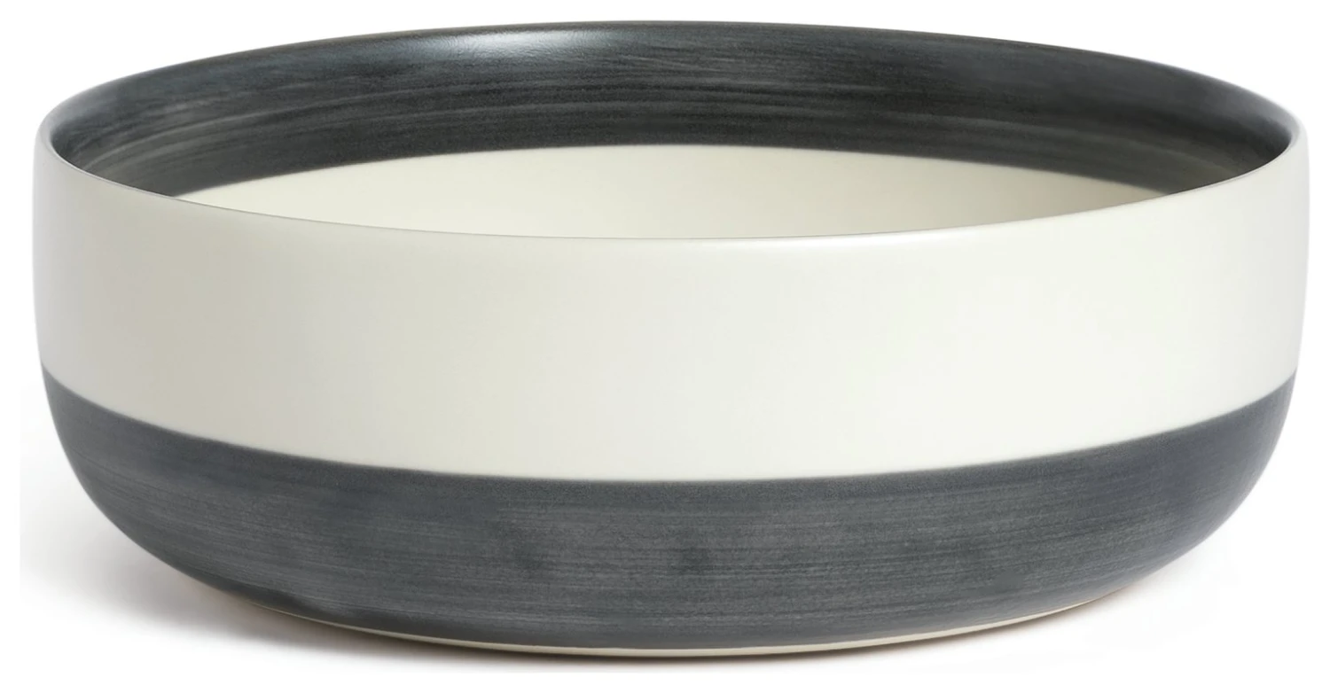 Habitat Artisan Stripe Stoneware Serving Bowl 9 Habitat Artisan Stripe Stoneware Serving Bowl - Image 7