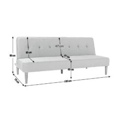 Habitat Odeon 2 Seater Fabric Clic Clac Sofa Bed - Grey -Home Sales Store 3367180 R Z020A
