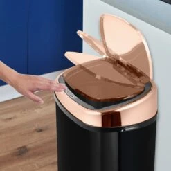 Tower 58L Sensor Bin - Rose Gold & Black -Home Sales Store 3377541 R Z003A