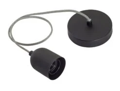 Habitat Pendant Ceiling Light - Matte Black & Herringbone -Home Sales Store 3449802 R Z002A