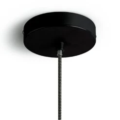 Habitat Pendant Ceiling Light - Matte Black & Herringbone -Home Sales Store 3449802 R Z004A