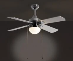 Habitat Ceiling Fan - Chrome & White -Home Sales Store 3611506 R Z002A