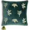 Habitat Embroidered Palm Cushion - Green -43X43cm -Home Sales Store 3989290 R Z001A